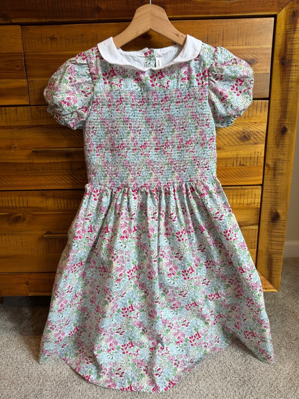 Janie & Jack Girls The Charlotte Floral Smocked Dress